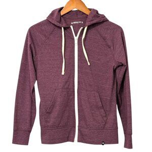American Giant Women's Classic Full Zip Hoodie Jacket Cotton Blend Purple Size S